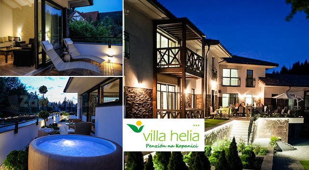 Obľúbený Penzión Villa Helia - dizajnové apartmány a privátny wellness počas 3 dní