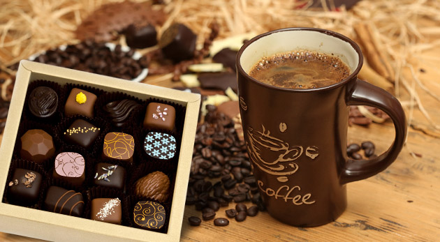 Čokoládové BIO pralinky v darčekovom balení alebo exkluzívna zrnková káva