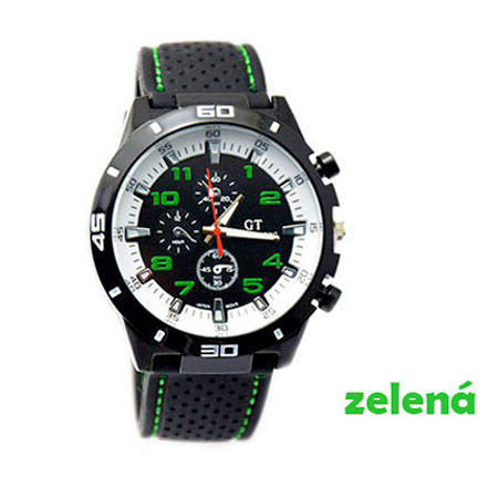 Pánske hodinky značky GT Grand Touring, farba zelená