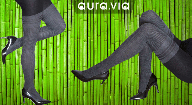 Hrejivé dámske pančuchy z bambusového vlákna značky Aura Via