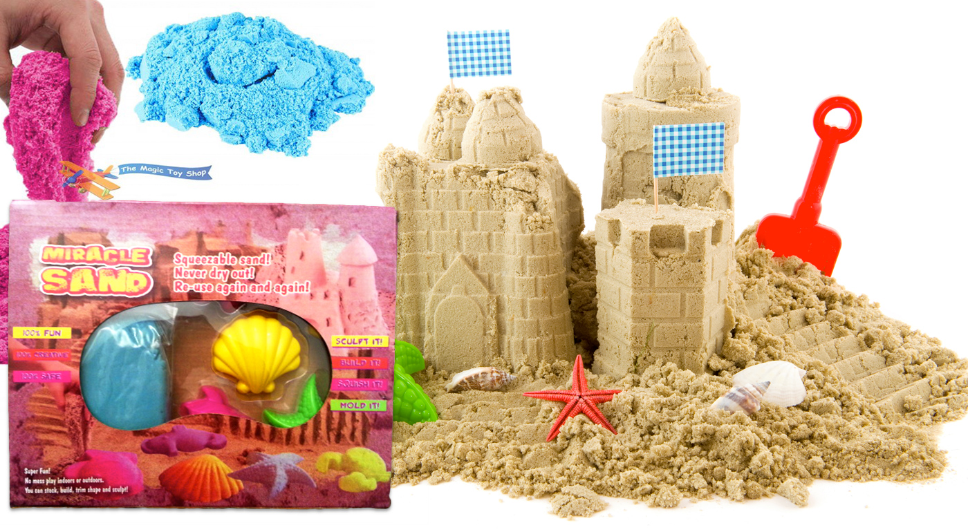 Skvelá hračka - tekutý piesok pre deti i dospelých, ktorý nikdy nevysychá