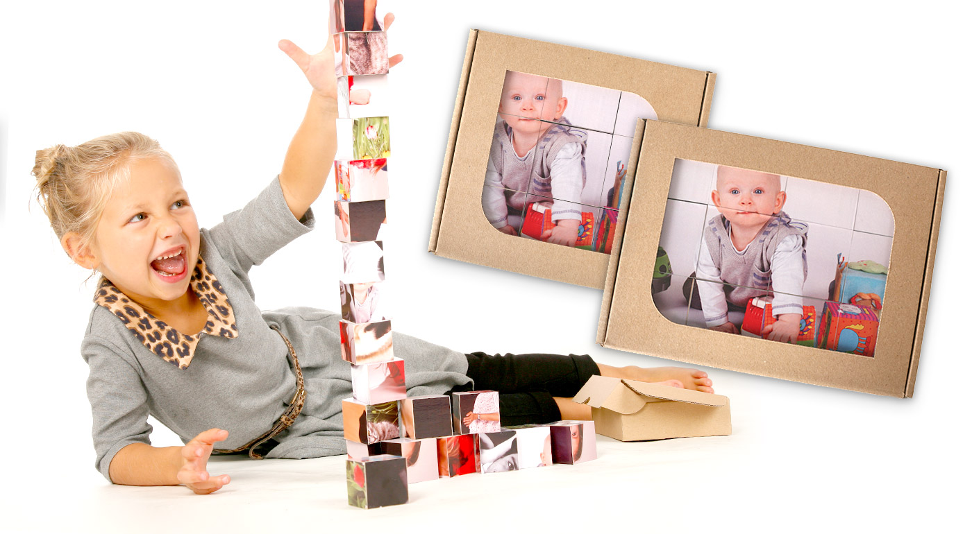 Detské kocky s vašimi vlastnými fotografiami 