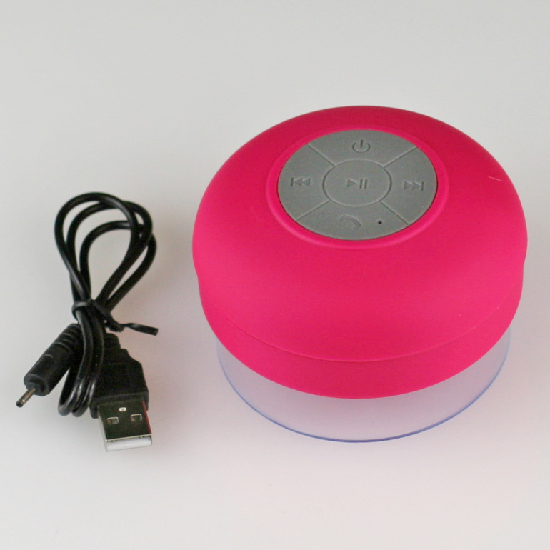 Vodeodolný bluetooth reproduktor - ružový