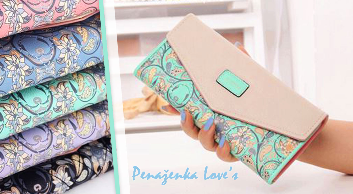 Kvalitná dámska peňaženka Love's - na výber až 5 farieb!