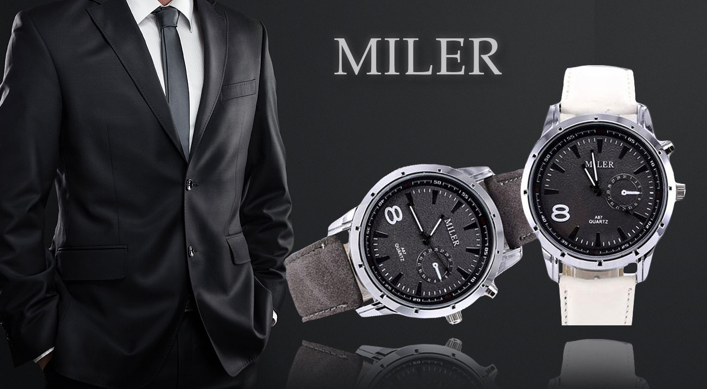 Pánske elegantno-športové hodinky značky Miler