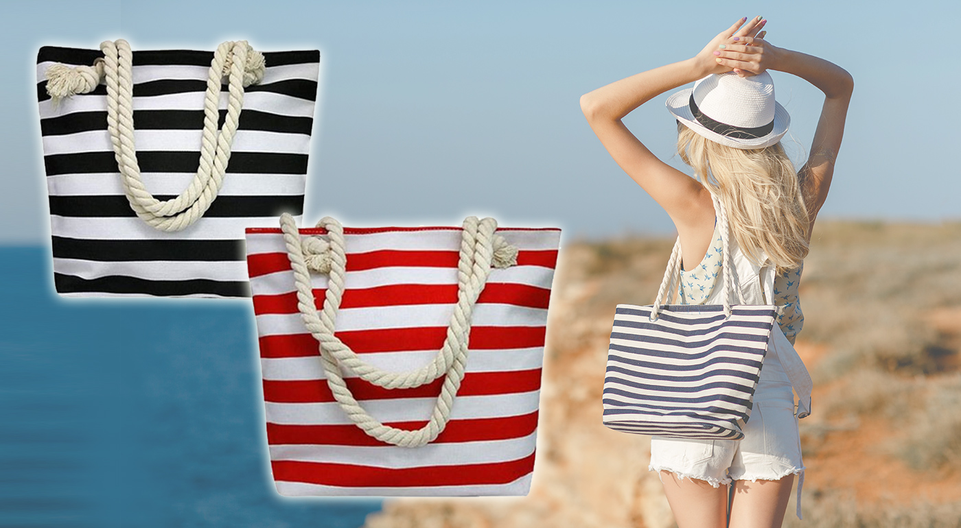 Trendy a moderné plážové tašky so zapínaním na zips