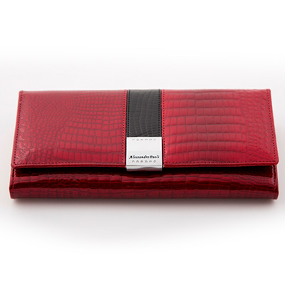 Dámska luxusná peňaženka ALESSADRO PAOLI - červená