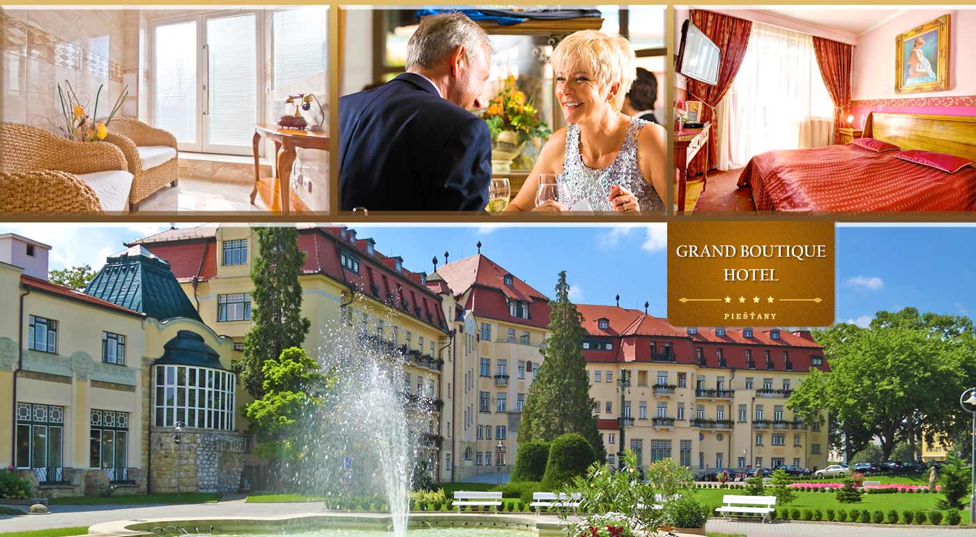 Skvelý wellness pobyt pre seniorov v GRAND BOUTIQUE HOTEL SERGIJO**** v Piešťanoch