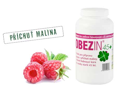 Shake na chudnutie OBEZIN® 45+ malina (14-dňová kúra)