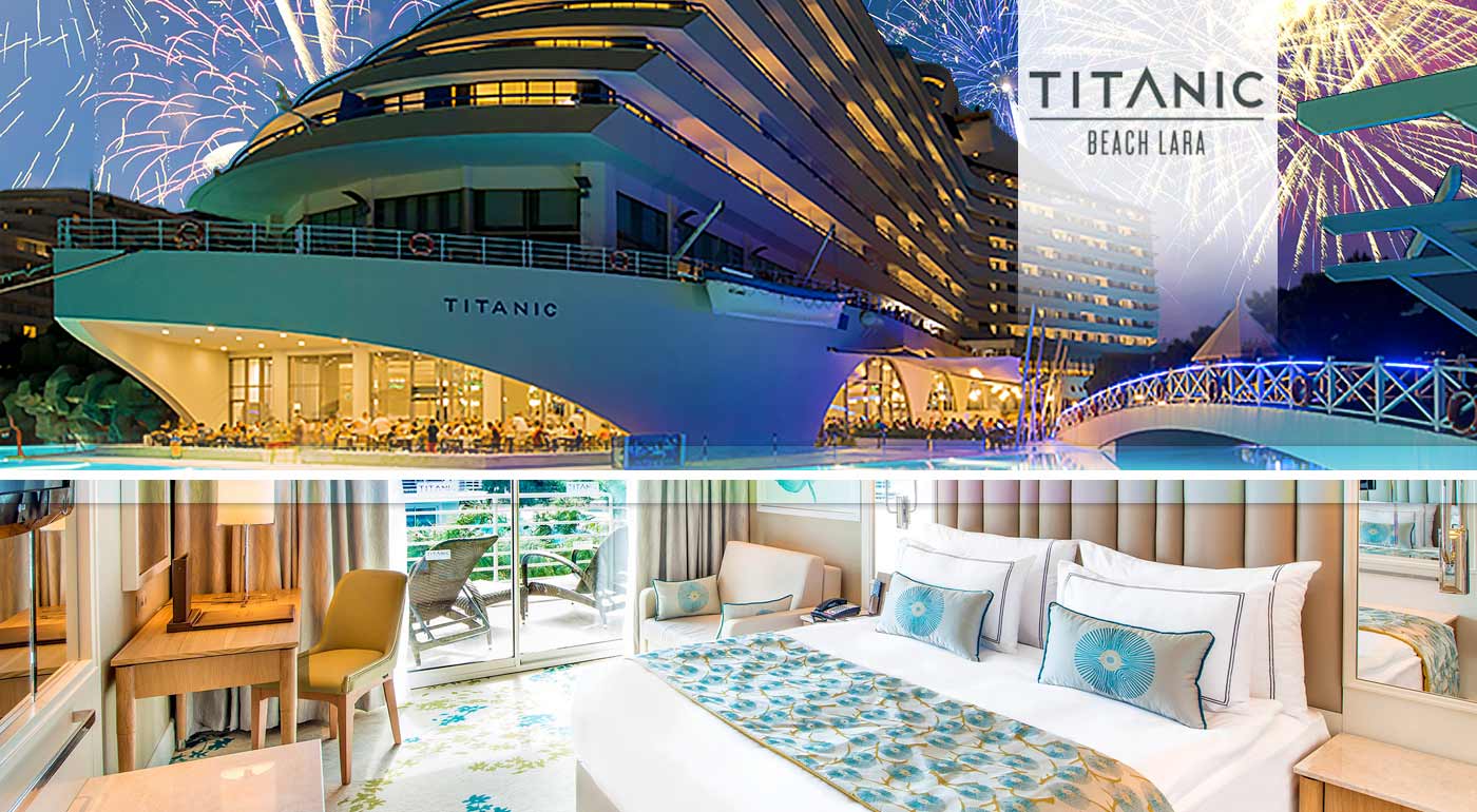 Letecký silvestrovský zájazd do Turecka v 5* hoteli Titanic Lara Beach s all inclusive