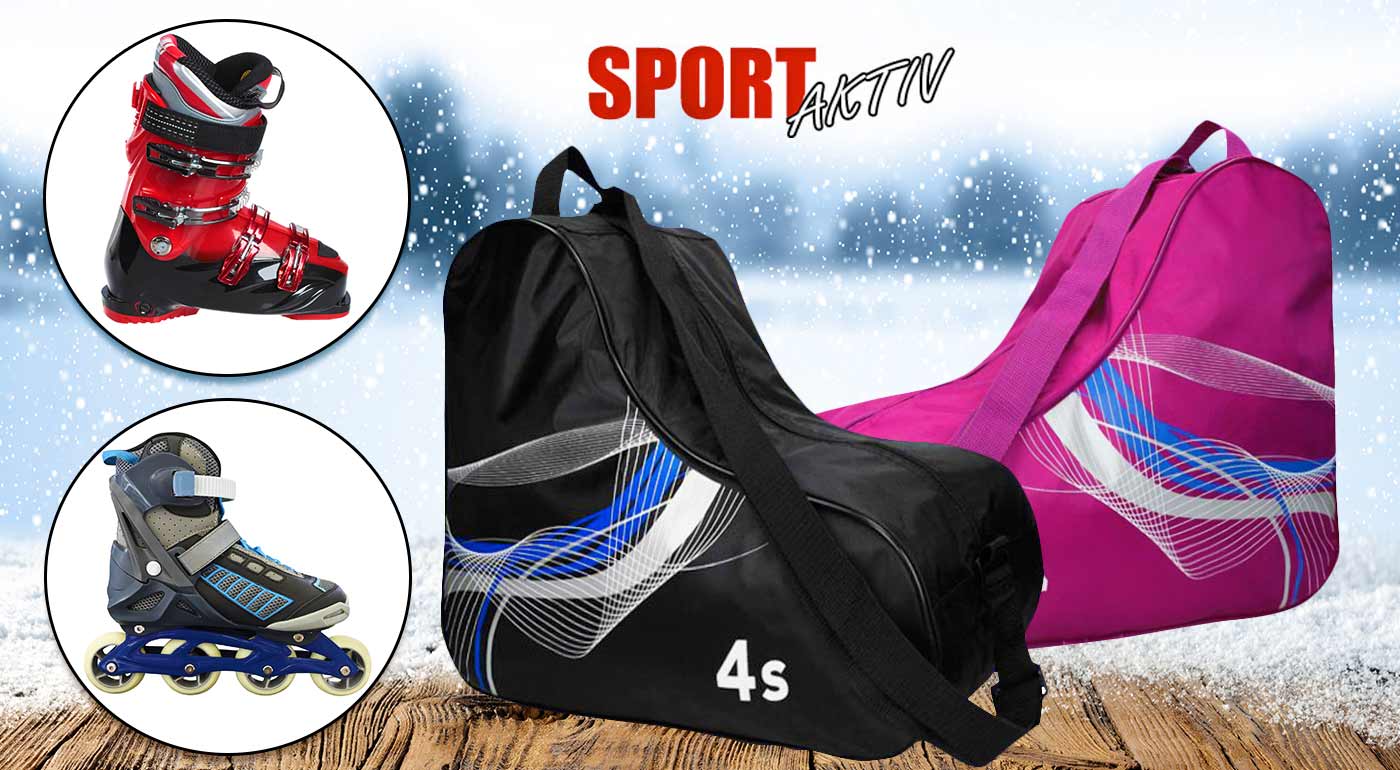 Praktický športový vak na lyžiarky či kolieskové korčule - tri farby