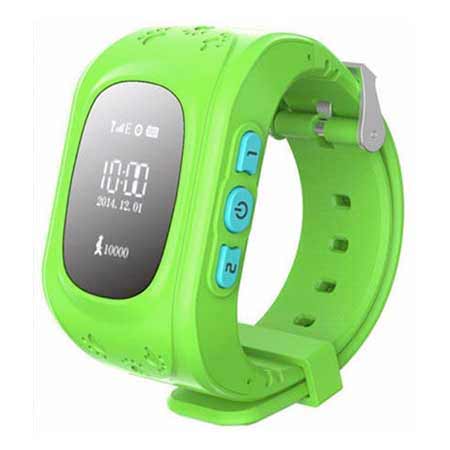 Detské hodinky s GPS lokalizáciou - farba zelená
