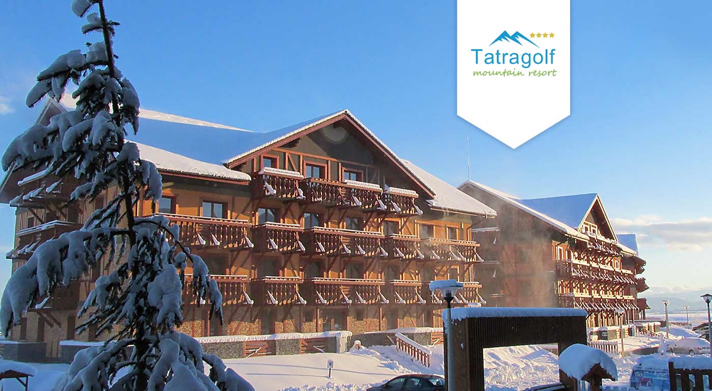 Rodinná lyžovačka v zasnežených Tatrách - naplánujte si ju v apartmánoch Tatra Golf Mountain Resort **** vo Veľkej Lomnici
