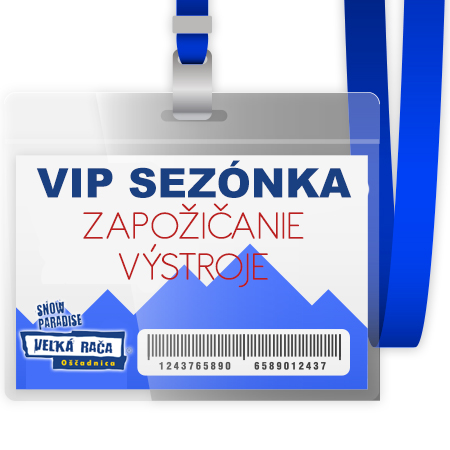 Super sezónka VIP s večerným lyžovaním + zapožičanie lyžiarskej (lyže,lyžiarky,palice) alebo snowboardovej (snowboard+topánky) výstroje na zimnú sezónu 2016/2017 pre 1 osobu