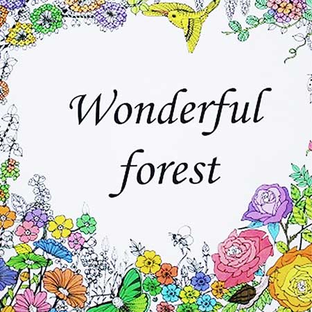 Antistresová omaľovánka Wonderful Forest (24 strán)