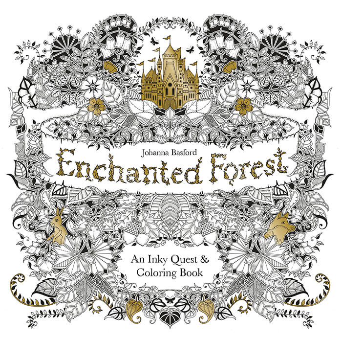 Antistresová omaľovánka Enchanted Forest (24 strán)