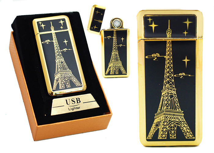 Zapaľovač s USB nabíjaním - Eiffelova veža