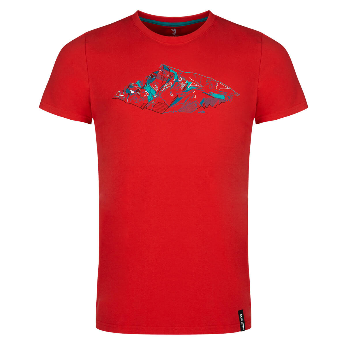 ZAJO Bormio T-Shirt SS pánske tričko Racing Red Peak - veľkosť S
