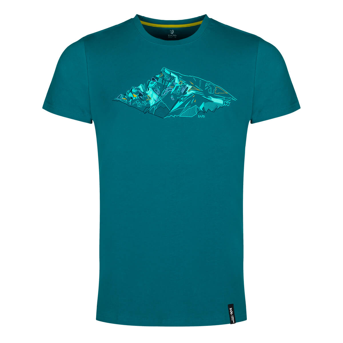 ZAJO Bormio T-Shirt SS pánske tričko Deep Lagoon Peak - veľkosť S
