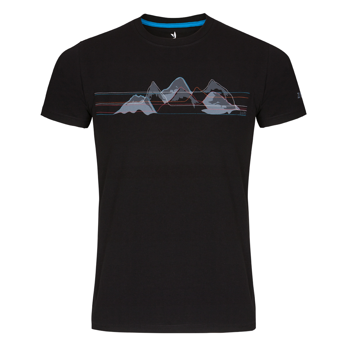 Pánske tričko ZAJO Bormio Black Mountains SS - veľkosť L