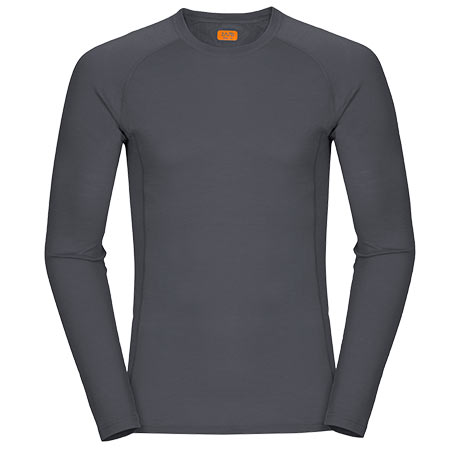 Pánske tričko Zajo Bjorn Merino T-shirt LS Gray - veľkosť S