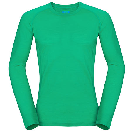 Pánske tričko Zajo Bjorn Merino T-shirt LS Bright Green - veľkosť XL