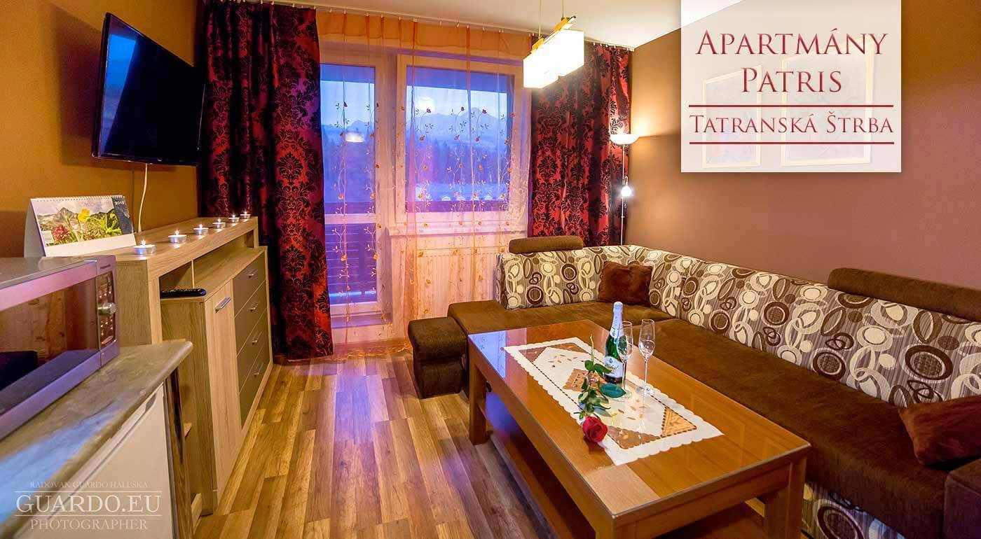 Vysoké Tatry: Výborný pobyt v moderne zariadenom Apartmánovom dome Patris v Tatranskej Štrbe