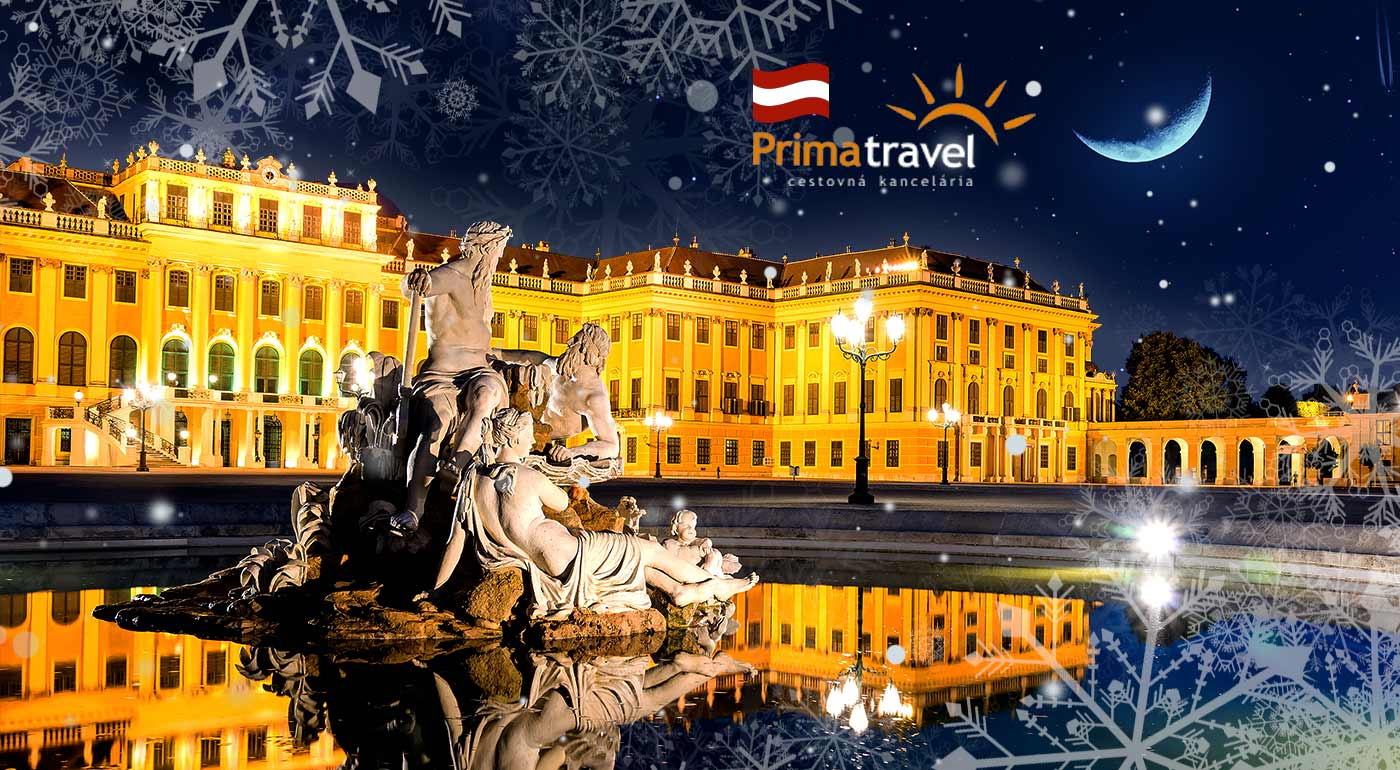 Palác Schönbrunn vo Viedni a návšteva najznámejších vianočných trhov