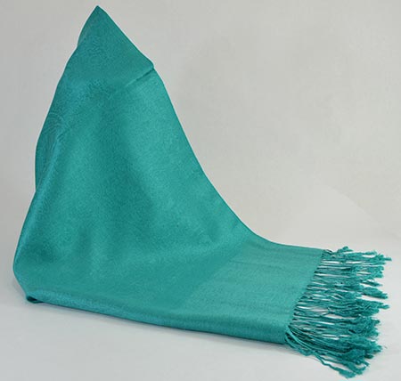 Pašmína (kašmírový šál) - farba smaragdová