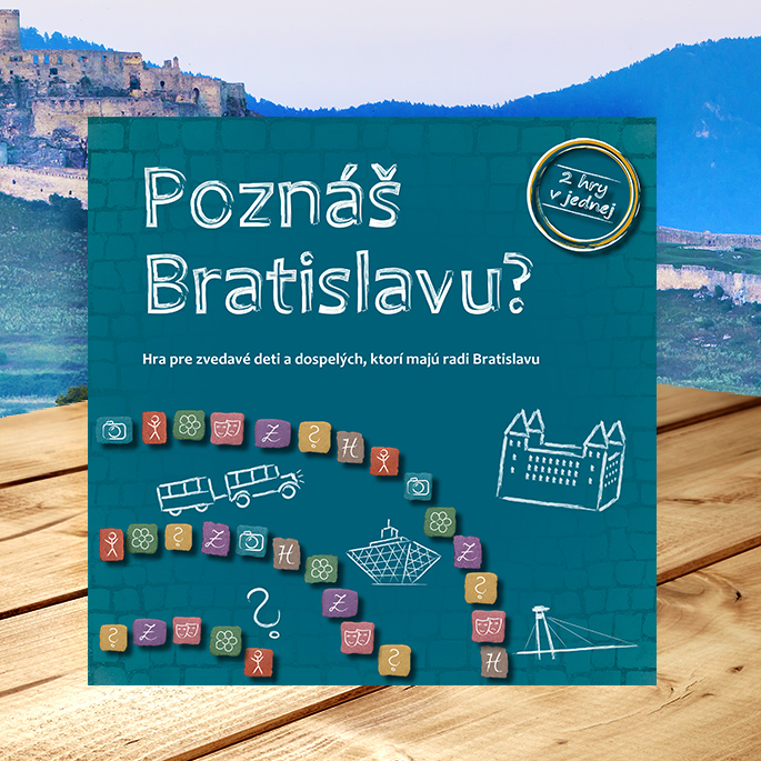 Spoločenská hra Poznáš Bratislavu? pre deti i dospelých