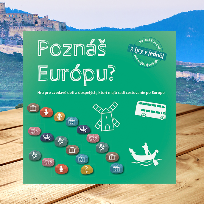 Spoločenská hra Poznáš Európu? pre deti i dospelých