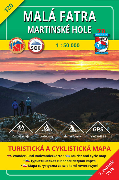 VKÚ Harmanec Turistická mapa Malá Fatra - Martinské hole 1:50 000 TM 120