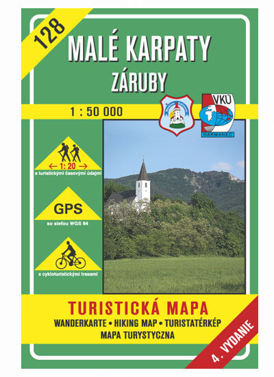 VKÚ Harmanec Turistická mapa Malé Karpaty - Záruby 1:50 000 TM 128