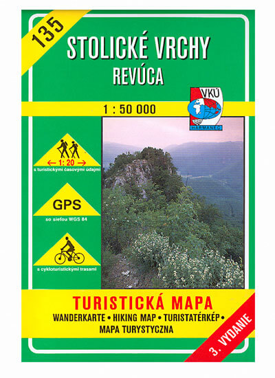 VKÚ Harmanec Turistická mapa Stolické vrchy - Revúca 1:50 000 TM 135