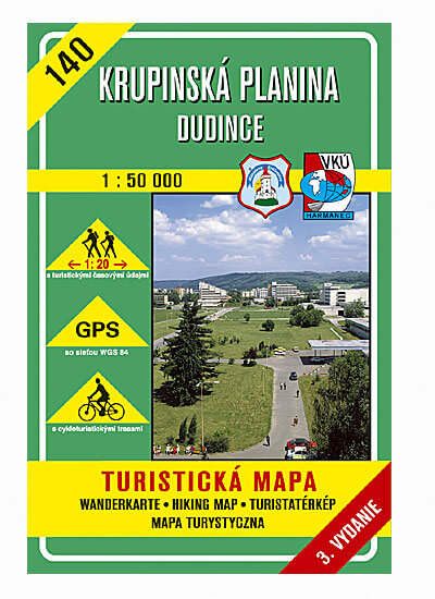 VKÚ Harmanec Turistická mapa Krupinská planina - Dudince 1:50 000 TM 140