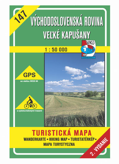 VKÚ Harmanec Turistická mapa Východoslovenská rovina - Veľké Kapušany 1:50 000 TM 147