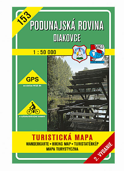 VKÚ Harmanec Turistická mapa Podunajská rovina - Diakovce 1:50 000 TM 153