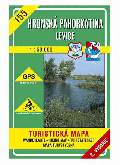 VKÚ Harmanec Turistická mapa Hronská pahorkatina - Levice 1:50 000 TM 155