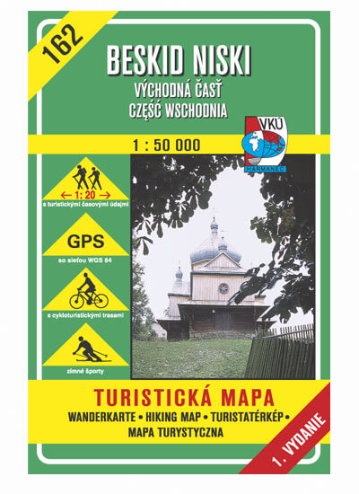 VKÚ Harmanec Turistická mapa Beskid Niski - východná časť, czesc wschodnia (SK-PL) 1:50 000 TM 162