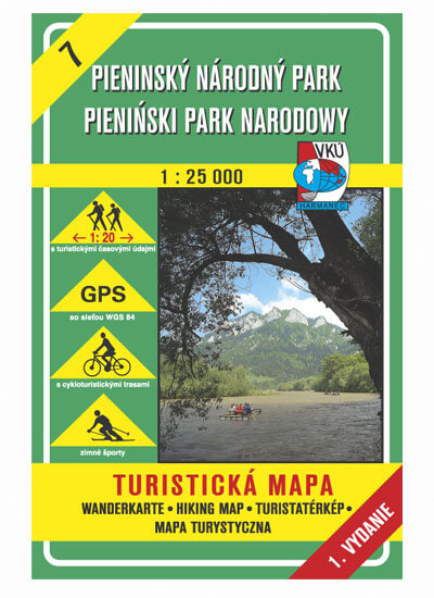VKÚ Harmanec Turistická mapa Pieninský národný park 1:25 000 TM 7