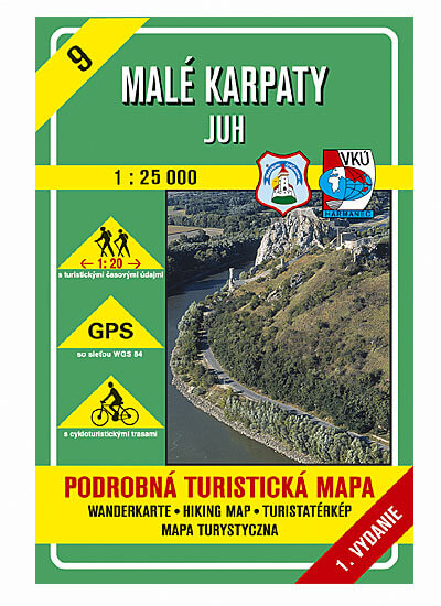 VKÚ Harmanec Turistická mapa Malé Karpaty - Juh 1:25 000 TM 9
