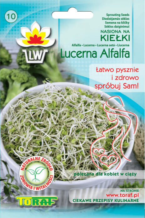 Toraf Alfalfa (lucerna siata) 20 g Semienka na klíčenie