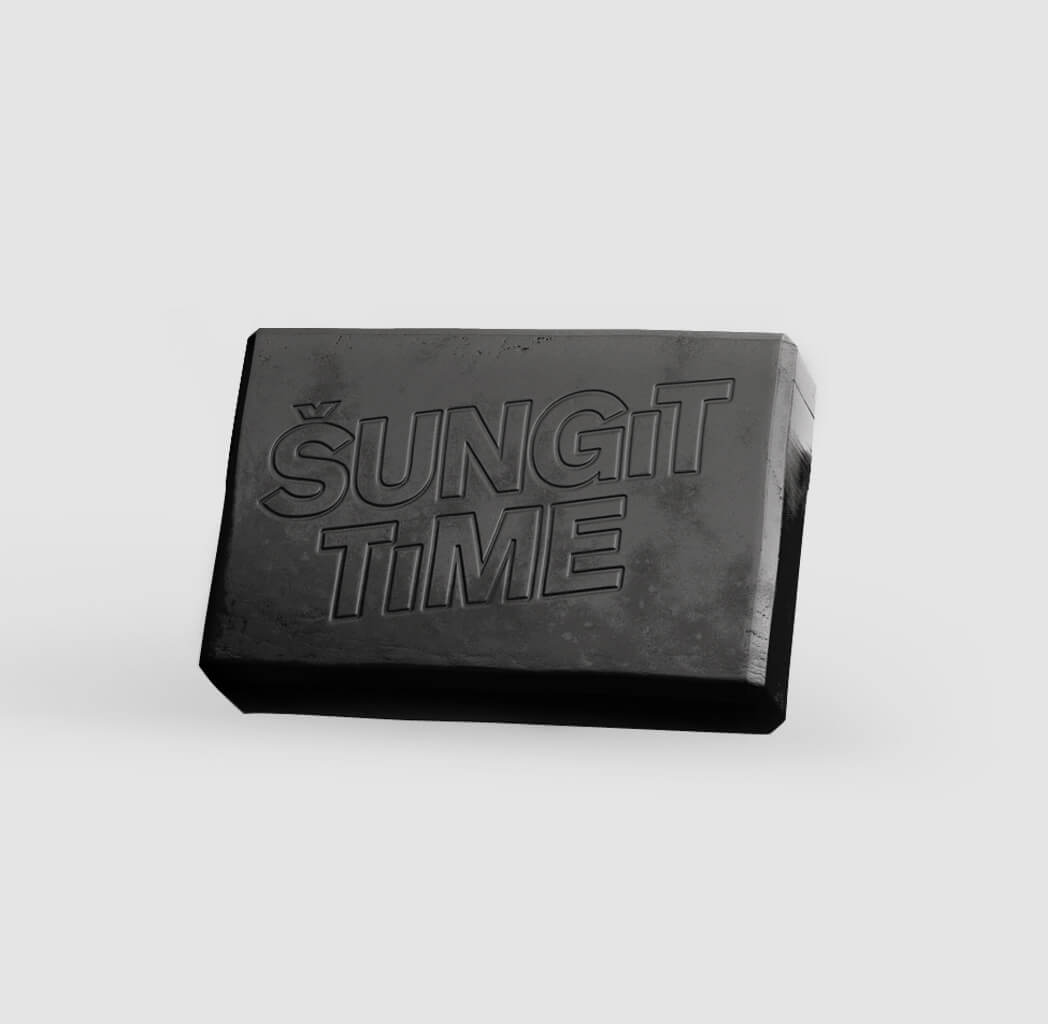Šungit Time Exkluzívne prírodné mydlo 80 g
