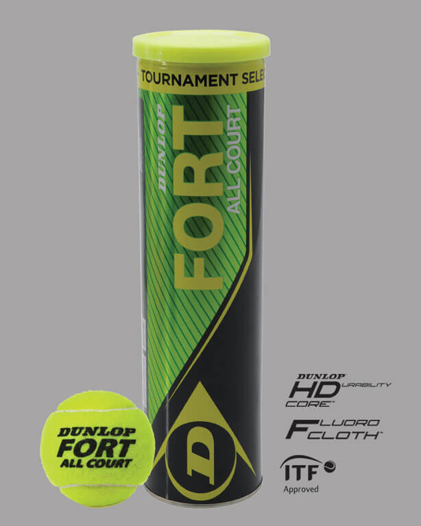 Dunlop Fort All Court Tournament SelectTenisové loptičky (4 ks v balení)
