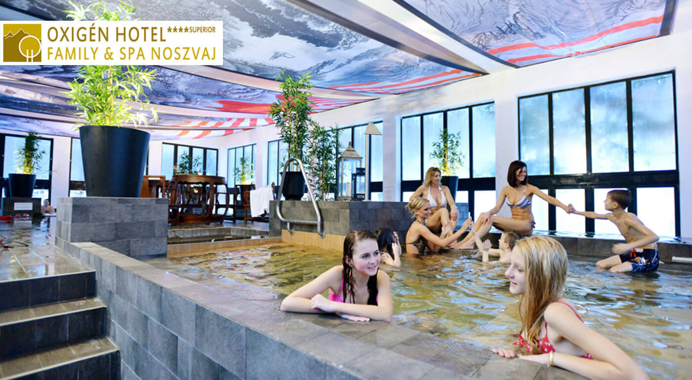 Maďarsko: Luxusný pobyt v Oxigén Hoteli**** Superior v Noszvaji pre 2 dospelé osoby a dieťa do 10 rokov s neobmedzeným využitím wellness