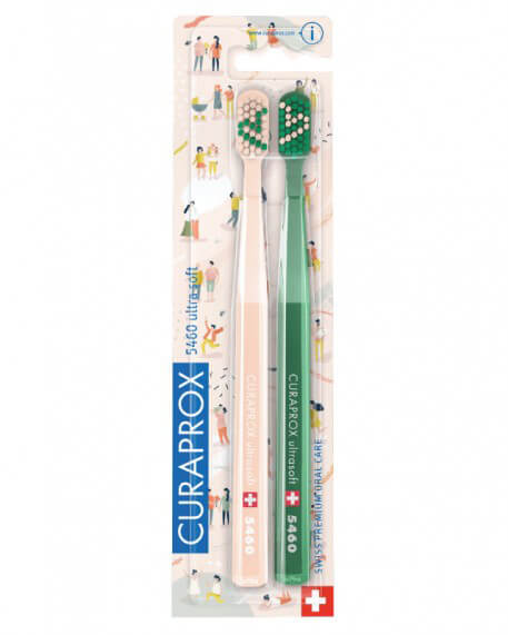 Curaprox zubné kefky - Láskavá edícia 1 (5460 ultra soft - 2 ks v balení)