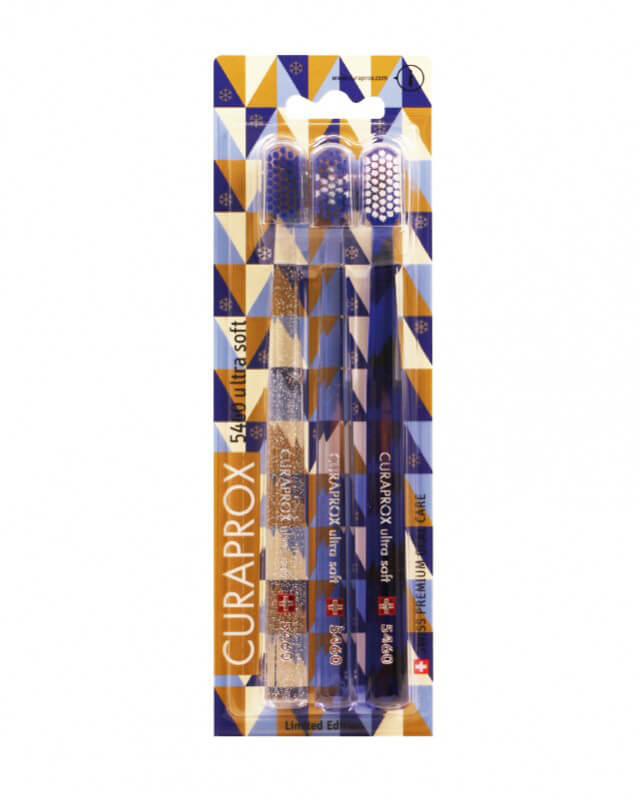 Zubné kefky Curaprox - Ľadová edícia (5460 ultra soft - 3 ks v balení) - typ 3