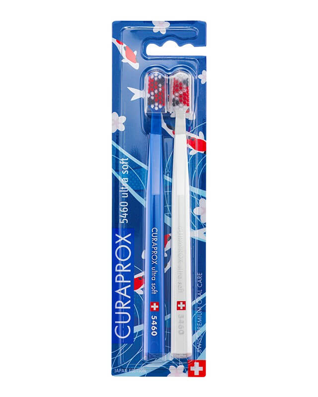 Curaprox zubné kefky - Japonská edícia (5460 ultra soft - 2 ks v balení) - modro-biela