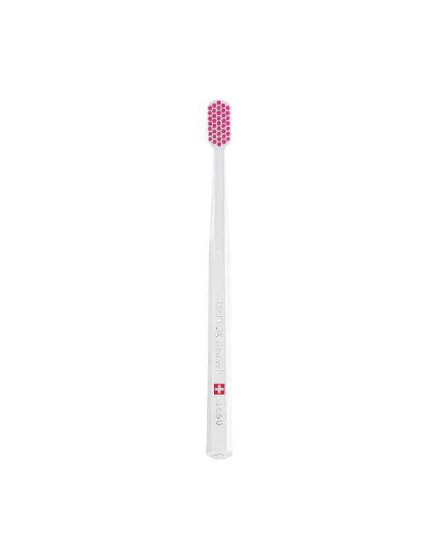 Curaprox CS 5460 ultra soft zubná kefka - biela s ružovými štetinami, typ 3