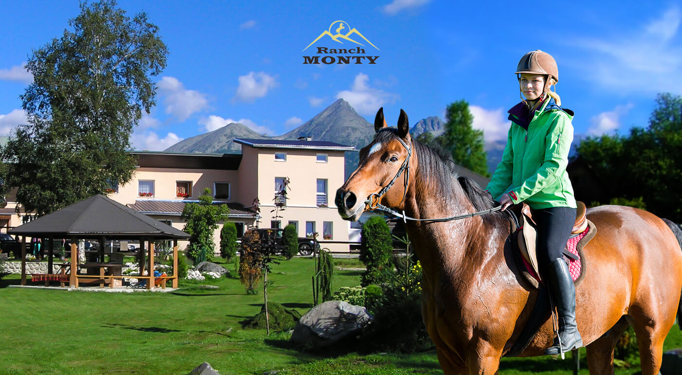 Vysoké Tatry: Dovolenka na 3-5 dní s jazdou na koni v Penzióne Monty Ranch